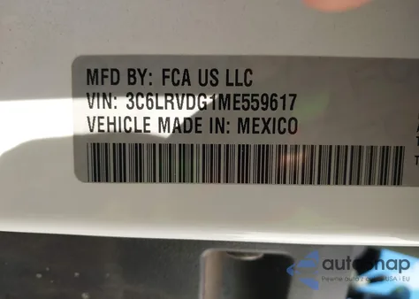 2021 Ram Promaster 2500 2500 High из США, поврежденный, VIN 3C6LRVDG1ME559617